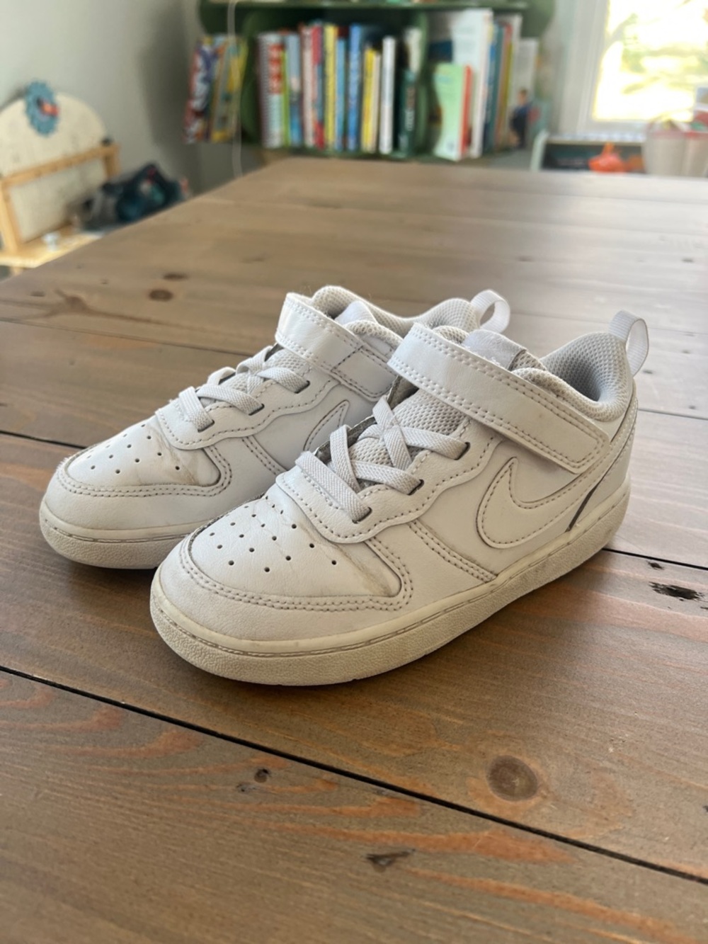 Nike Court Borough Low Kids' White Sneaker - 10C